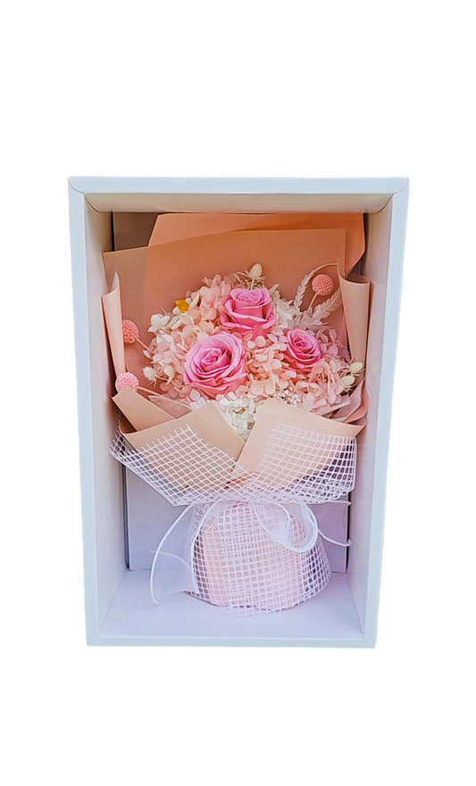 Pink Little Heart Preserved Blossom - Blossom  By Daisy