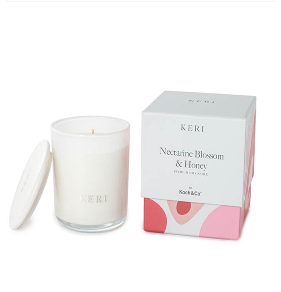 Nectarine Blossom & Honey Lux Soy Candle Mini Boutique 140g - Blossom By Daisy