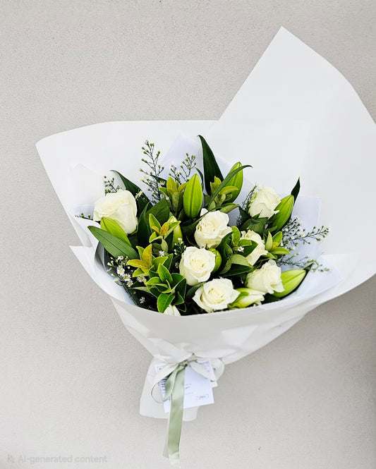 White Roses & Lilies