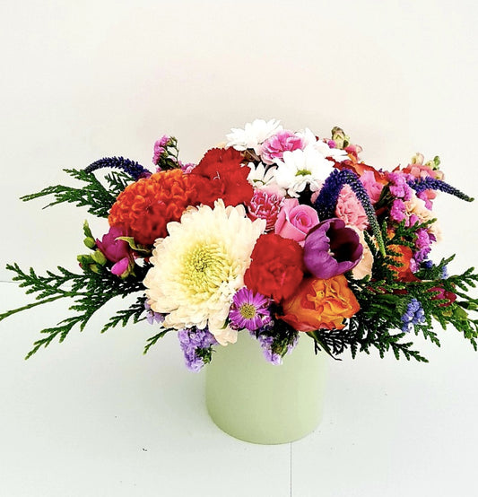Blossoms in Satin Matte Vase